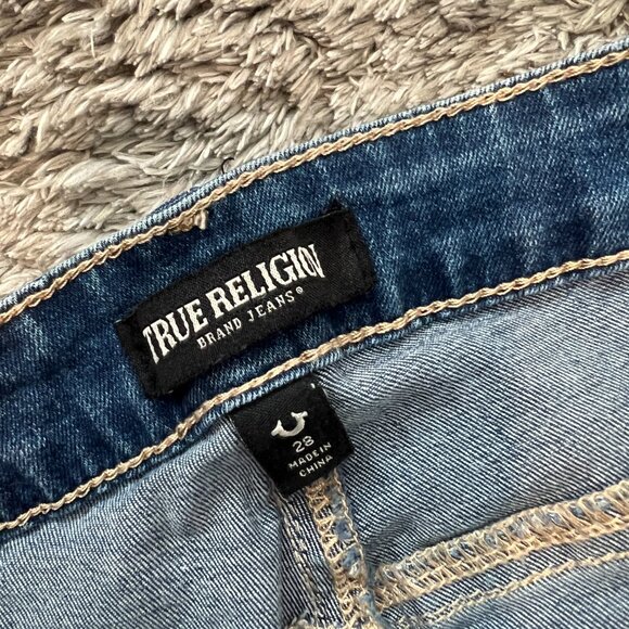 NWT True Religion Billie Flap Straight Capri size 28 - Picture 7 of 14